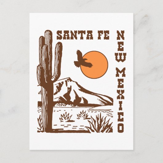 Santa Fe Postkarte (Vorderseite)