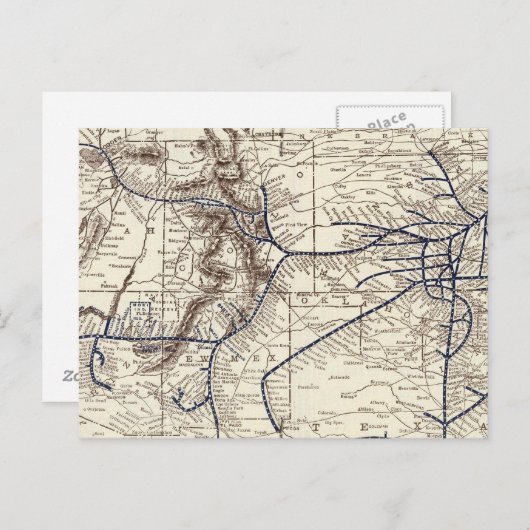 Santa Fe Postkarte (Vorne/Hinten)