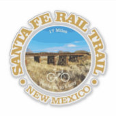 Santa Fe Rail Trail (Radweg c) Aufkleber (Vorderseite)