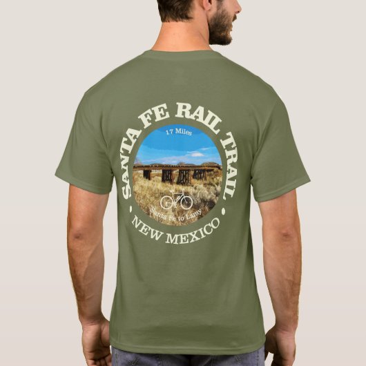 Santa Fe Rail Trail (Radweg c) T-Shirt (Rückseite)