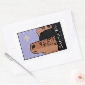 Santa Fe Rechteckiger Aufkleber (Umschlag)