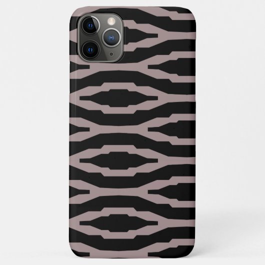 Santa Fe rosa und Schwarz Geometrisches modernes M Case-Mate iPhone Hülle (Rückseite)