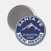 Santa Fe Ski New Mexico Skigebiet Magnet (Vorderseite/Rückseite)