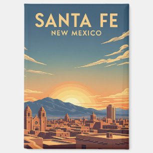 Santa Fe Skyline New Mexico Reise Magnet