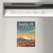 Santa Fe Skyline New Mexico Travel Magnet (In Situ (Geschirrspüler))