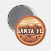 Santa Fe Skyline New Mexico Travel Magnet (Vorderseite/Rückseite)