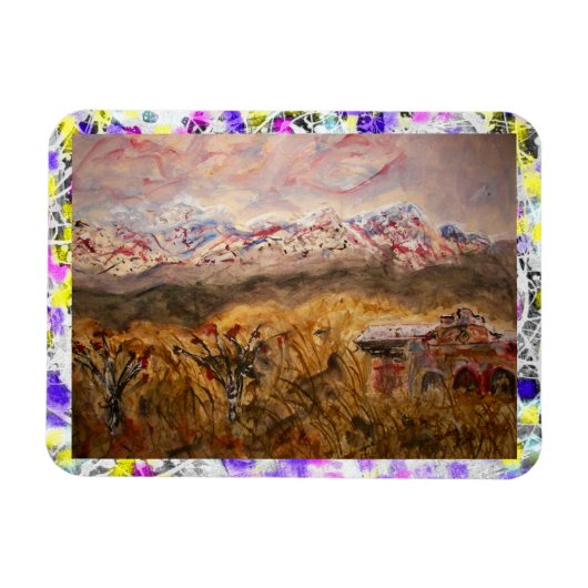 Santa fe Snow Tropfen Magnet (Horizontal)