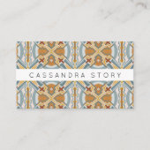 Santa Fe Tiles Earthy Boho Modernes Muster Visitenkarte (Vorderseite)
