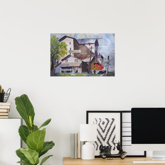 Santa Fe Train Depot Poster (Heimbüro)