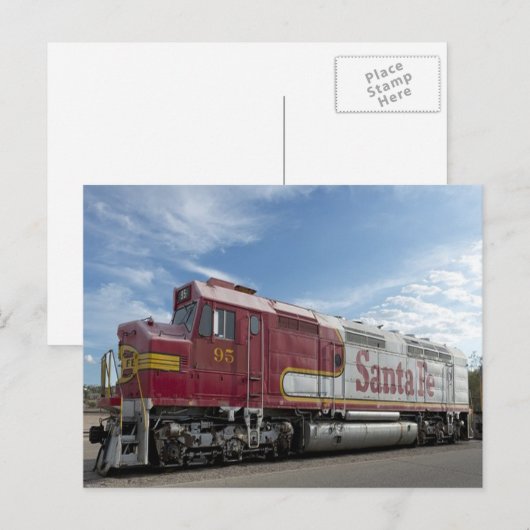 Santa Fe Train Postkarte (Vorne/Hinten)