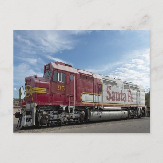 Santa Fe Train Postkarte (Vorderseite)