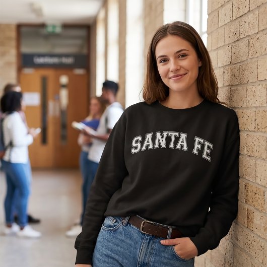 SANTA FE University Style Sweater America Uni Sweatshirt