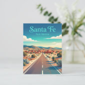 Santa Fe USA Postkarte (Stehend Vorderseite)