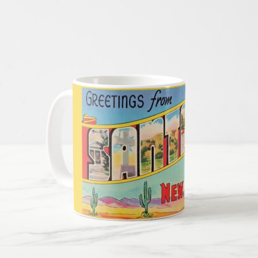 Santa Fe Vintag Greeting Kaffeetasse (Vorderseite Links)
