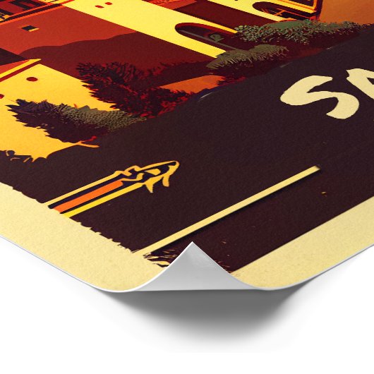 Santa Fe Vintag Poster (Ecke)