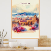 Santa Fe Watercolor Poster (Küche)