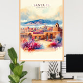 Santa Fe Watercolor Poster (Heimbüro)