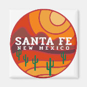 Santa Fe Wüste in den Bergen Magnet (Vorne)