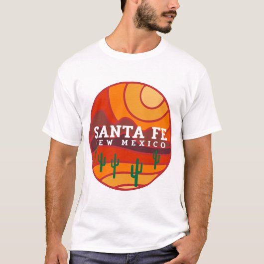 Santa Fe Wüste in die Berge T-Shirt (Vorderseite)