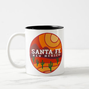 Santa Fe Wüste in die Berge Zweifarbige Tasse