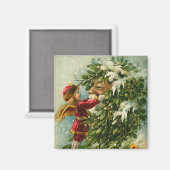 Santa & Fee Magnet - Kleine Geschenk (Vorderseite/Rückseite)