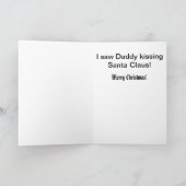 Santa Feiertagskarte (Innenseite)