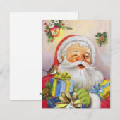Santa Feiertagskarte (Vorne/Hinten)