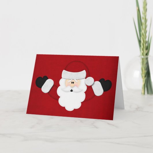 Santa Feiertagskarte (Vorderseite)