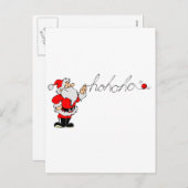 Santa Feiertagspostkarte (Vorne/Hinten)