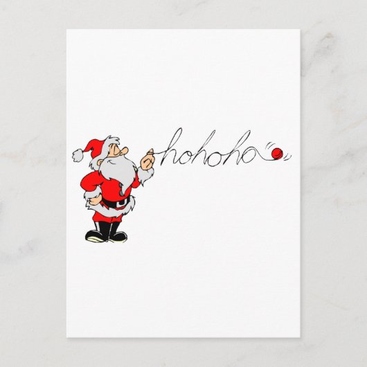 Santa Feiertagspostkarte (Vorderseite)