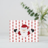 Santa Feiertagspostkarte (Stehend Vorderseite)
