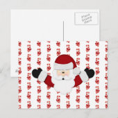Santa Feiertagspostkarte (Vorne/Hinten)