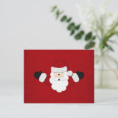 Santa Feiertagspostkarte (Stehend Vorderseite)