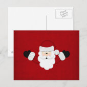 Santa Feiertagspostkarte (Vorne/Hinten)