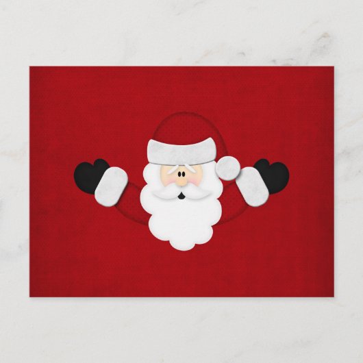 Santa Feiertagspostkarte (Vorderseite)