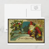 Santa Feiertagspostkarte (Vorne/Hinten)