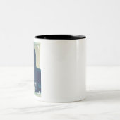 Santa- FeNew Mexiko-Retro Reise Zweifarbige Tasse (Mittel)