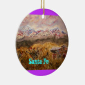 Santa- Feschnee Keramikornament (Rechts)