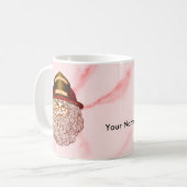 Santa-Feuerwehrmann-Tassen Kaffeetasse (Vorderseite Links)