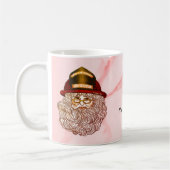 Santa-Feuerwehrmann-Tassen Kaffeetasse (Links)