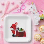 Santa Filling Geschenksackpapier Teller (Party)