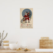 Santa Filling Strumpf bis Brim Poster (Küche)