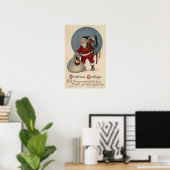 Santa Filling Strumpf bis Brim Poster (Heimbüro)