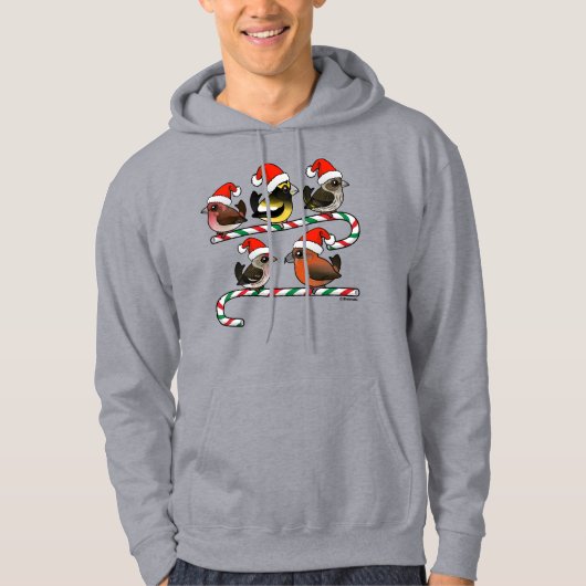 Santa Finches Hoodie (Vorderseite)