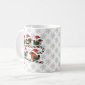 Santa Finches Kaffeetasse (Vorderseite Links)