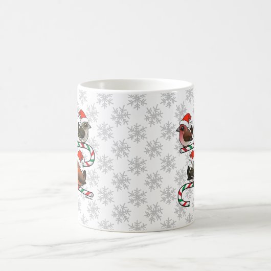 Santa Finches Kaffeetasse (Mittel)