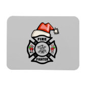 Santa Firefighter Magnet (Horizontal)