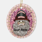 Santa Firefighter-Ornament Keramik Ornament (Links)