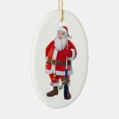 ***SANTA-FISCHEREI***-CHRISTMAS KERAMIKORNAMENT (Rechts)