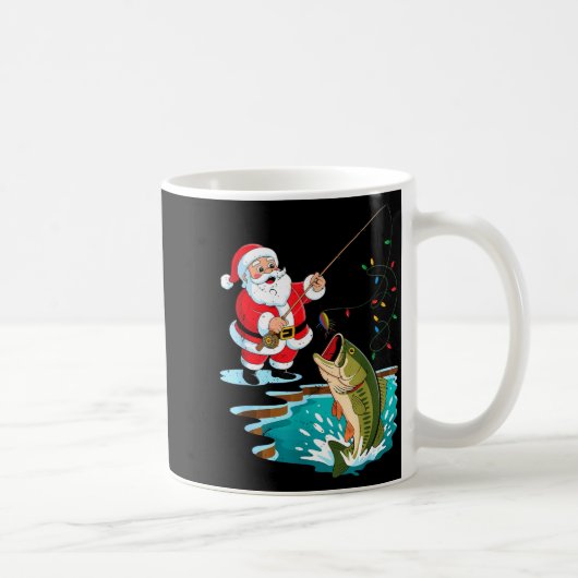 Santa Fishing Lure B Fish Christmas Pajamas Boy To Kaffeetasse (Rechts)